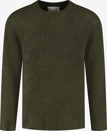 Dstrezzed Pullover 'Quint Mock' in Grün: Vorderseite