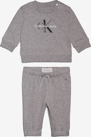 Calvin Klein Jeans Sweatsuit in Grey: front