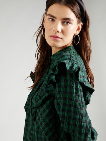 TOPSHOP - Vestido camisero en verde