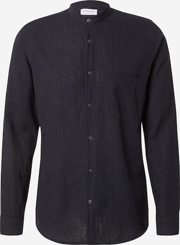 Lindbergh Button Up Shirt in Black: front