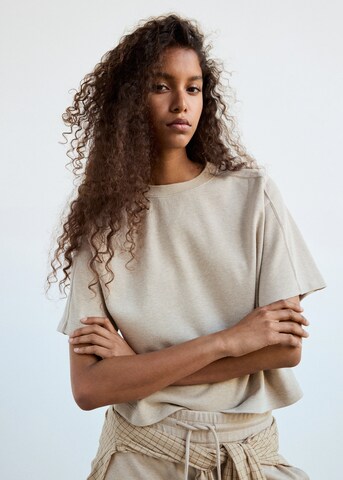 Maglietta 'PICO' di MANGO in beige: frontale