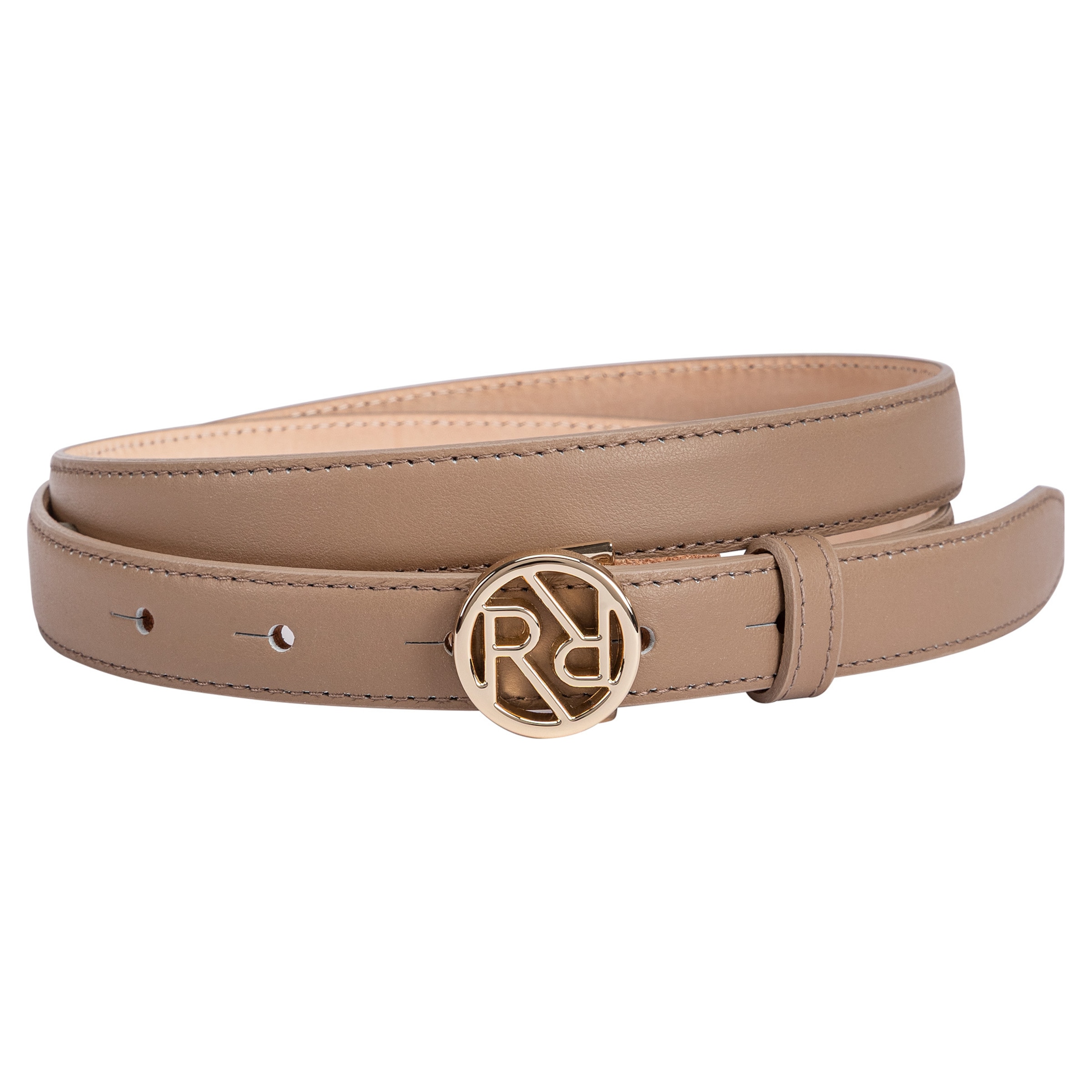 Roeckl Belt 'LOGO' in Brown: front