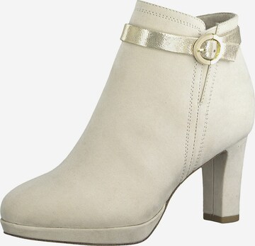 Ankle boots di TAMARIS in beige: frontale