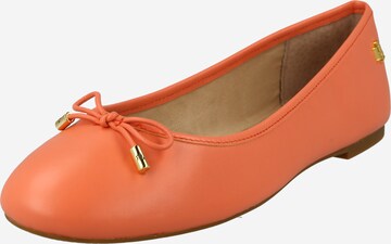 Lauren Ralph Lauren Ballerina 'JAYNA' in Orange: predná strana