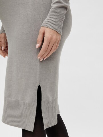 MAMALICIOUS Knitted dress 'Mia' in Grey