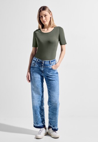 CECIL T-Shirt 'Lena' (GOTS) in Grün
