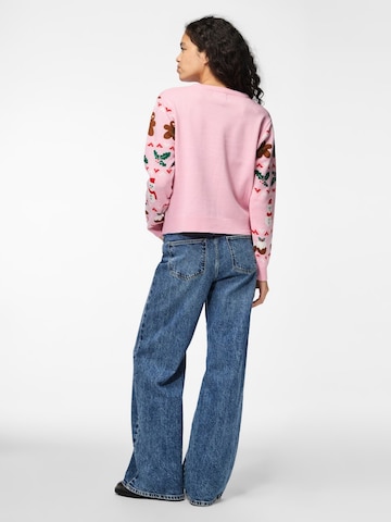 Pullover 'PCJolly XMas' di PIECES in rosa