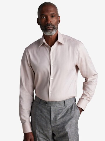 Next Regular fit Button Up Shirt in Brown: front