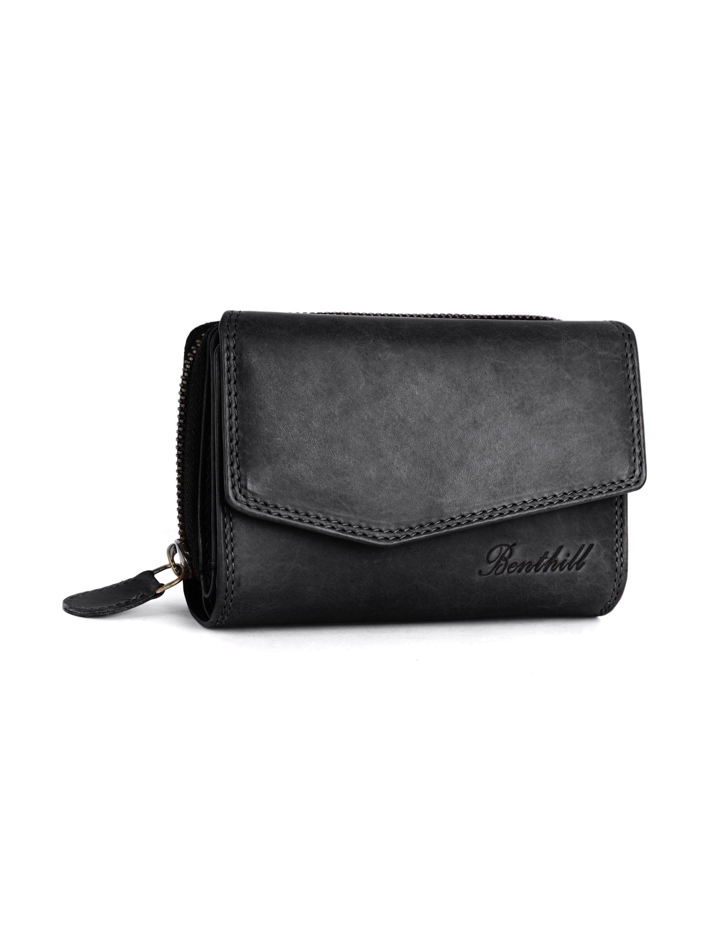 Benthill Wallet in Black: front
