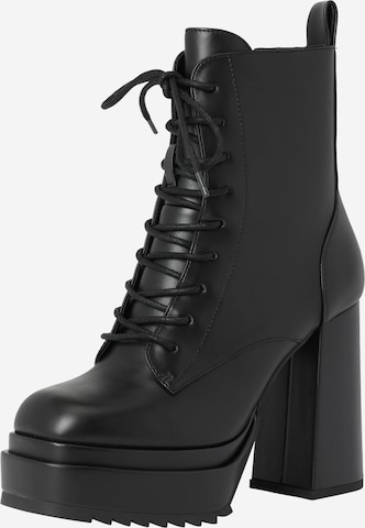 BUFFALO Lace-Up Ankle Boots 'MAY' in Black: front