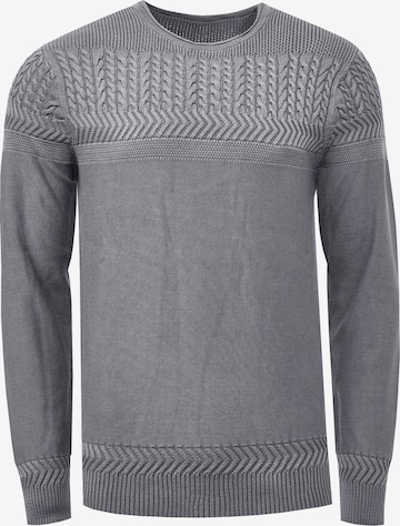 Rusty Neal Trui in Grijs: voorkant