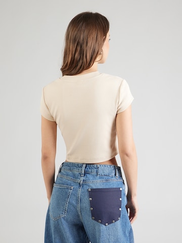 Calvin Klein Jeans - Camisa em bege: atrás