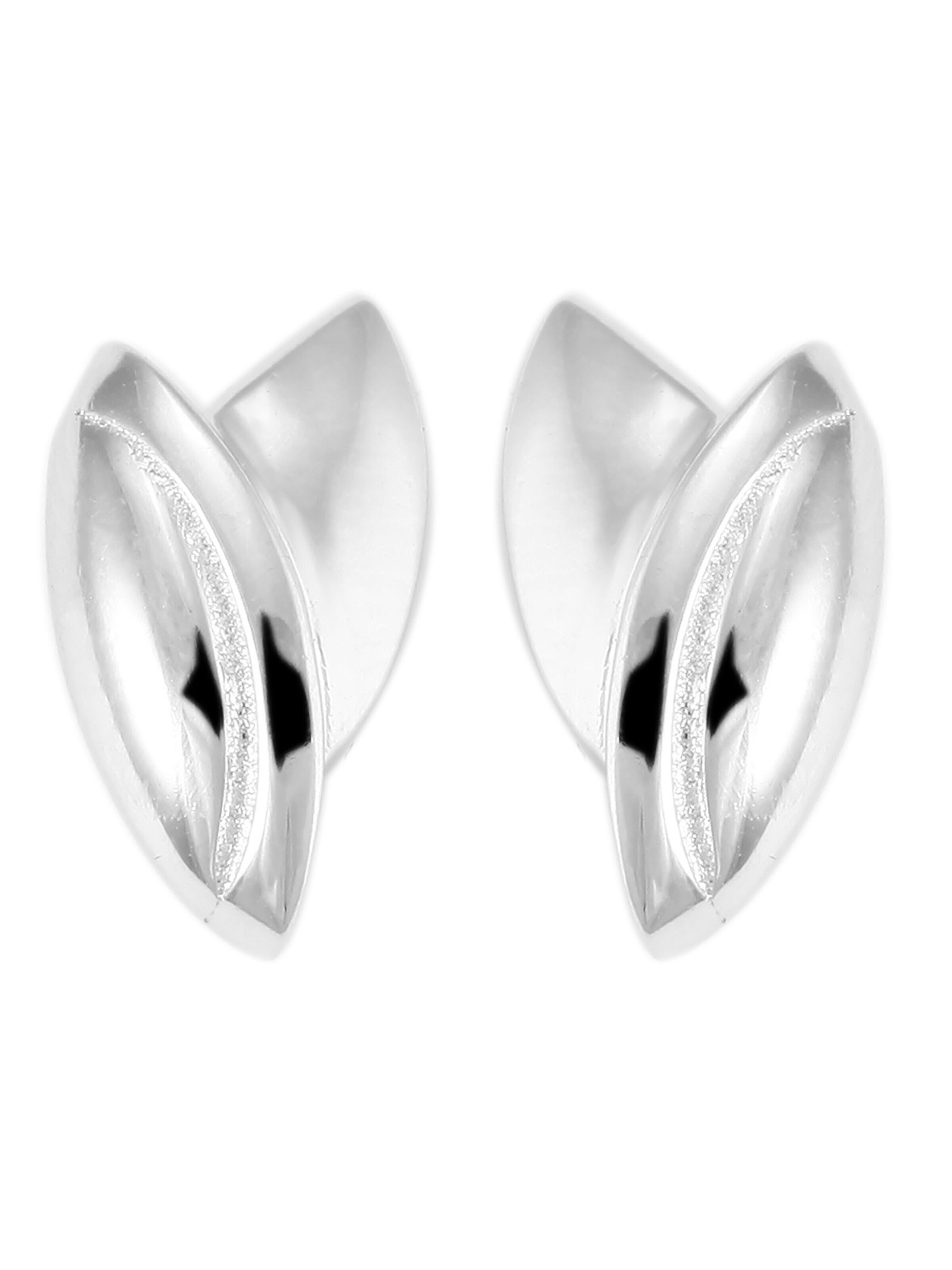 Akzent Ohrringe 'Sine, 925 Sterlingsilber, langlebig'‌‌‌‌‌‌ in Silber: Vorderseite