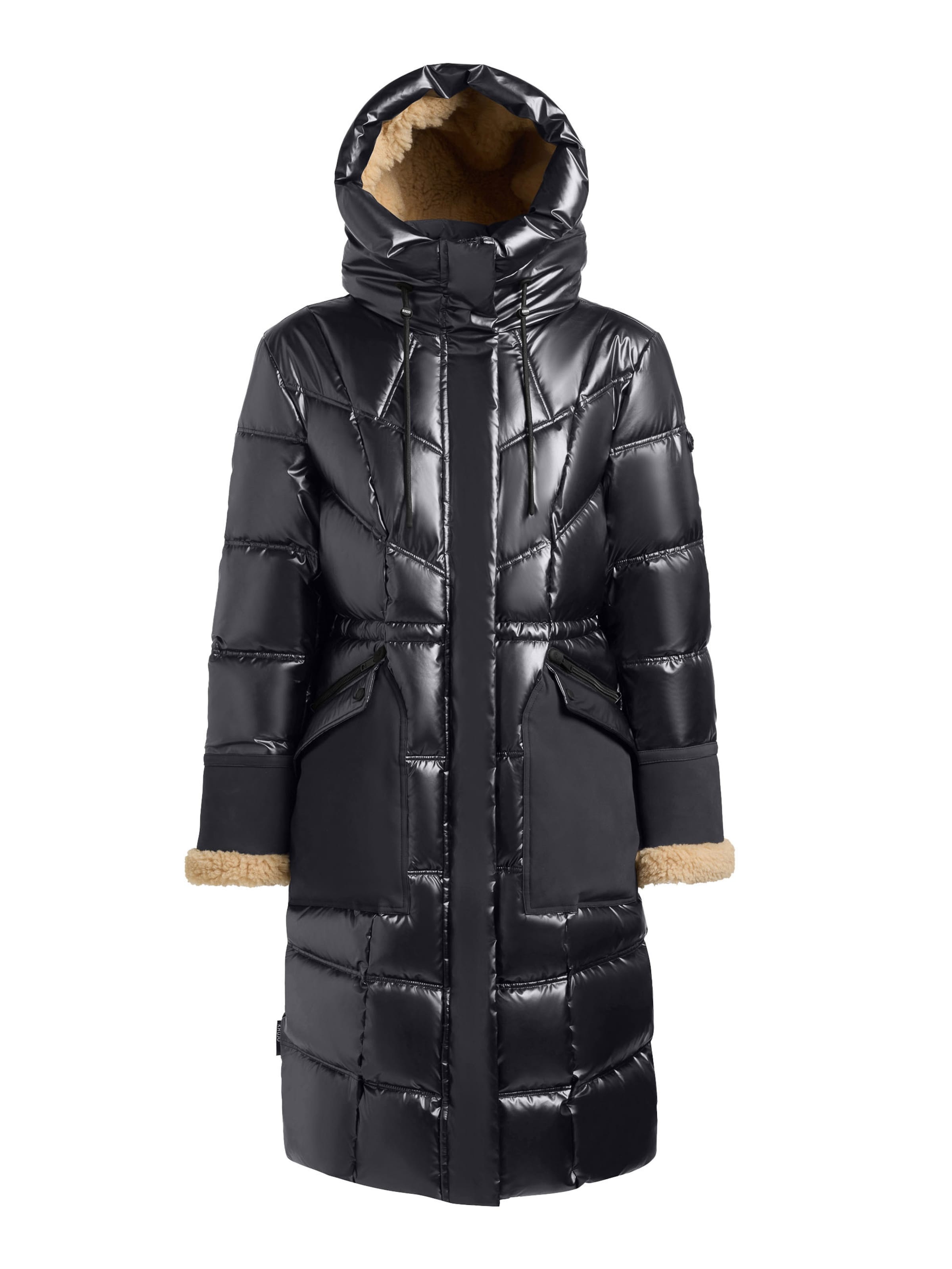 Manteau d’hiver 'Yitti' khujo en bleu : devant