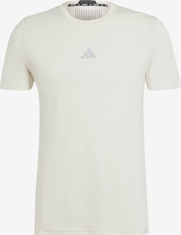 ADIDAS PERFORMANCE - Camiseta funcional 'Designed for Training HIIT' en blanco: frente
