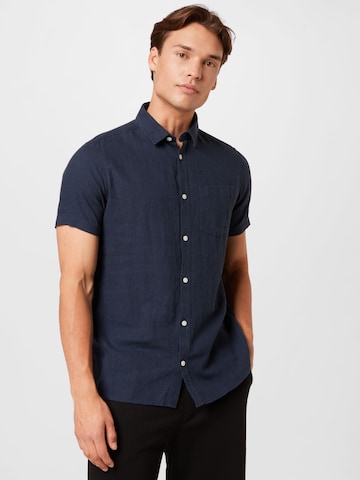 Coupe regular Chemise 'Allan' !Solid en bleu : devant