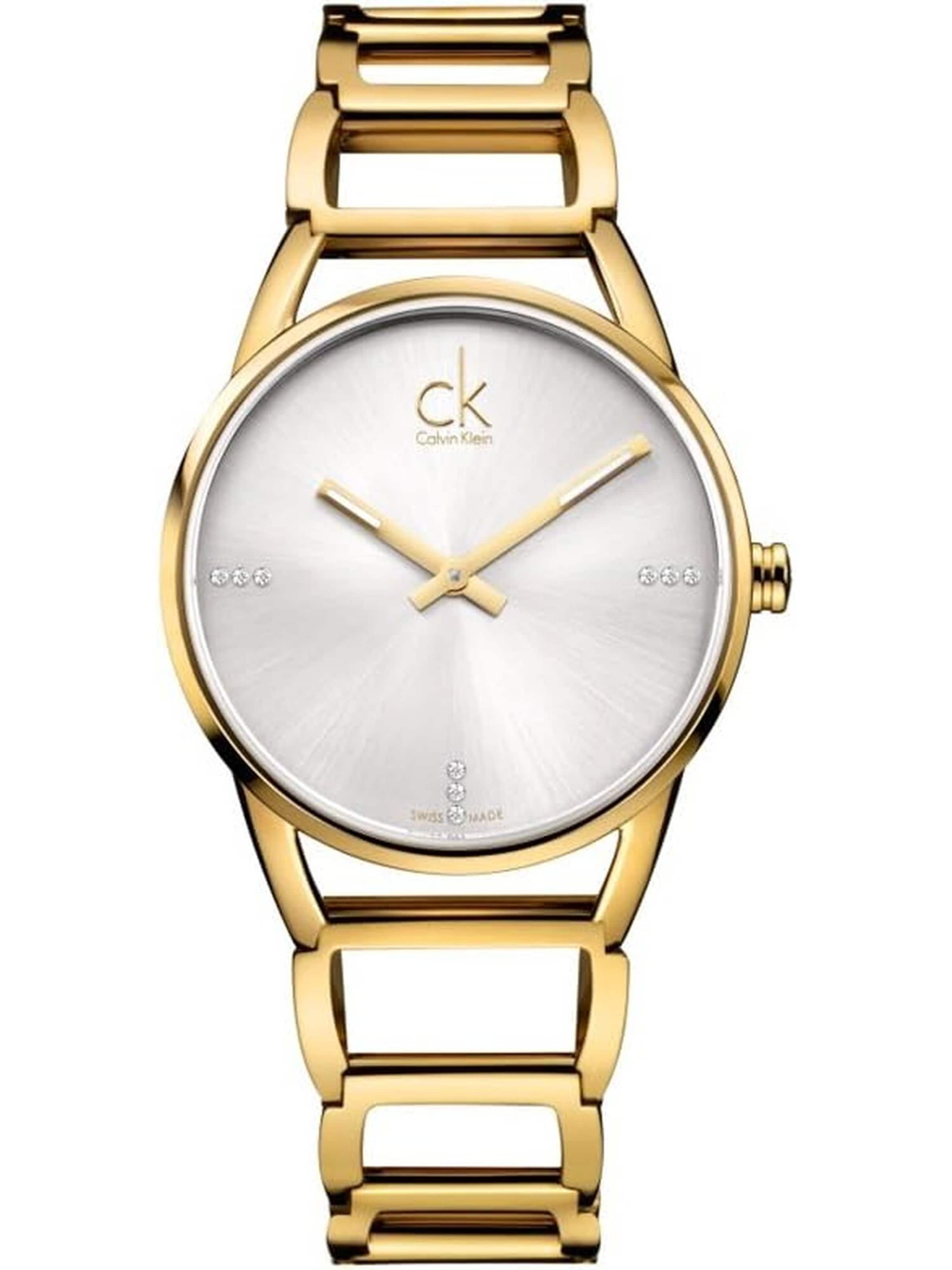 Montre à affichage analogique Calvin Klein - Uhren en or : devant