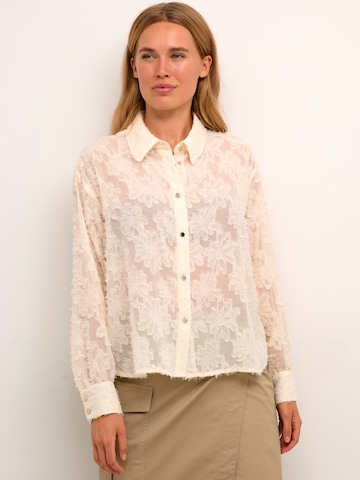 Kaffe - Blusa 'Lina' em bege: frente