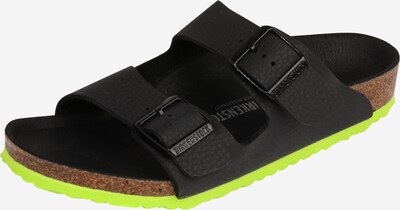 BIRKENSTOCK Chaussures ouvertes en vert fluo / noir, Vue avec produit