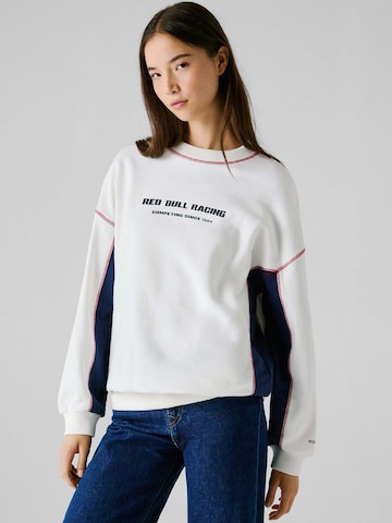 Sweat-shirt Red Bull Racing x Pepe Jeans en blanc