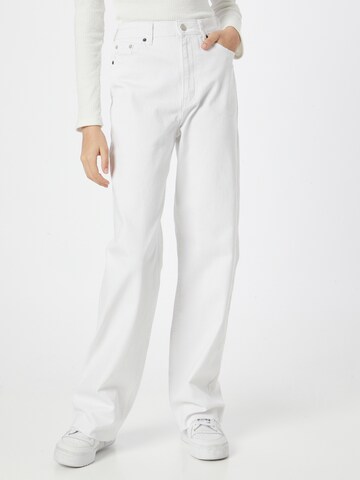 Wide Leg Jean 'Camille' ONLY en blanc : devant