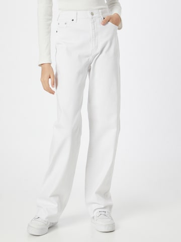 Wide Leg Jean 'Camille' ONLY en blanc : devant