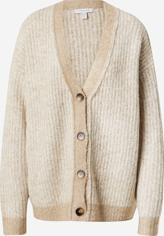 TOPSHOP Knit Cardigan in Beige: front
