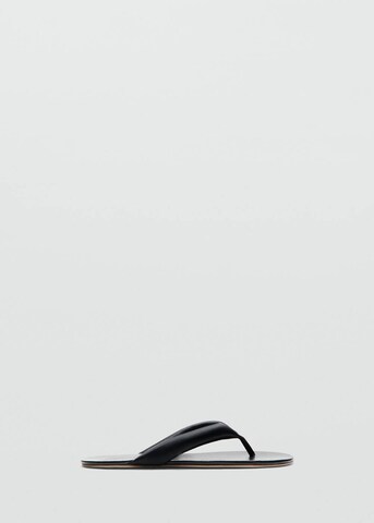 MANGO T-Bar Sandals 'Nati' in Black