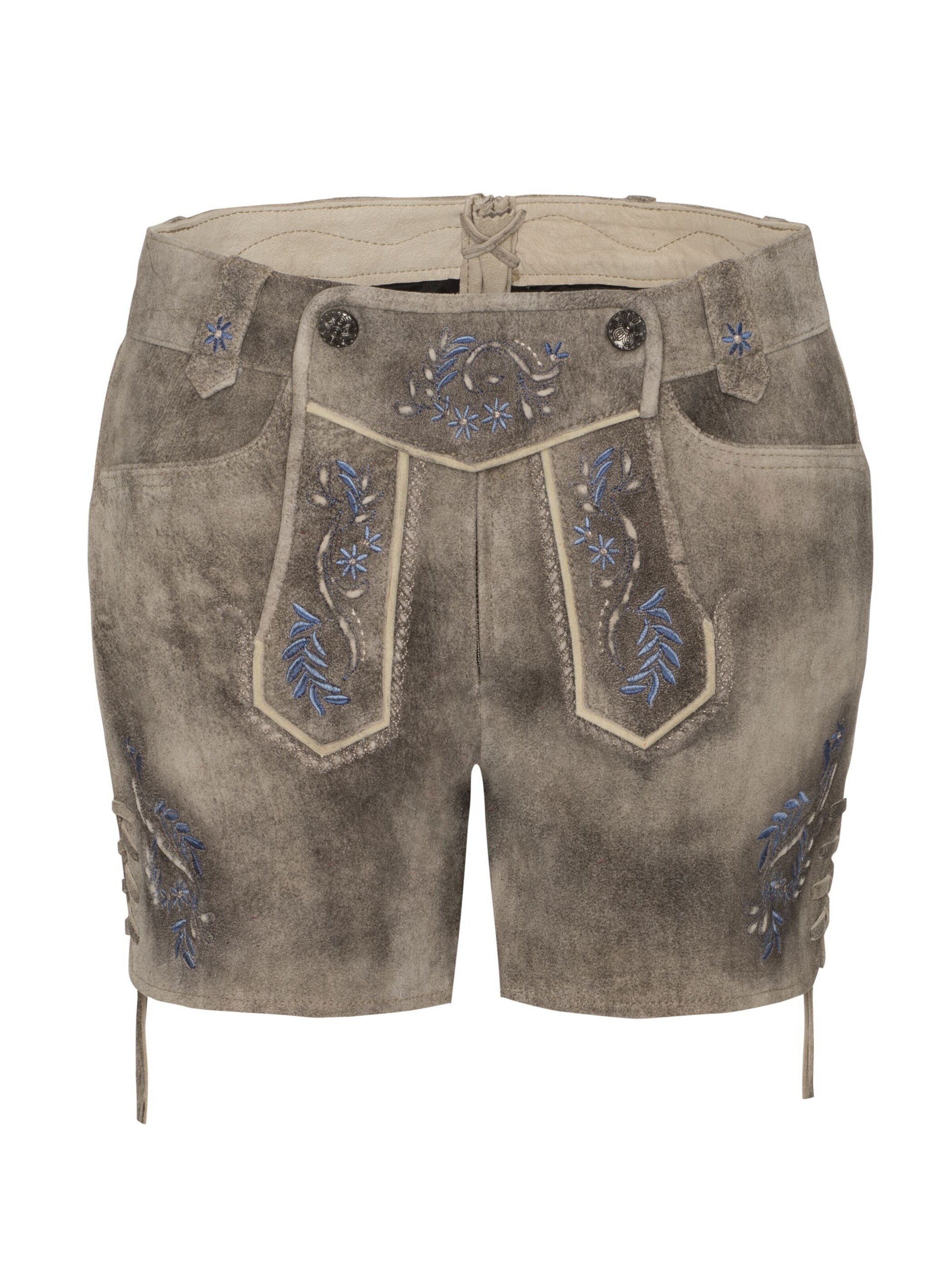 SPIETH & WENSKY Skinny Trachtenhose 'Alysa' in Braun: Vorderseite