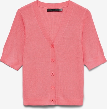 Cardigan 'VMNewflex' VERO MODA en rose : devant