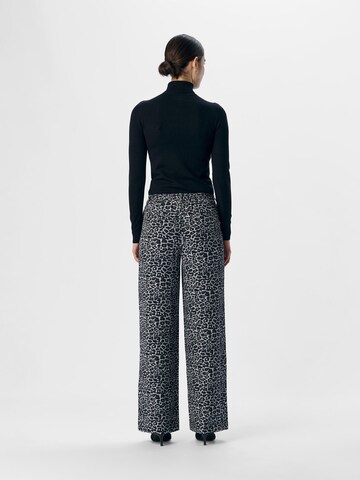OBJECT Wide leg Broek in Grijs