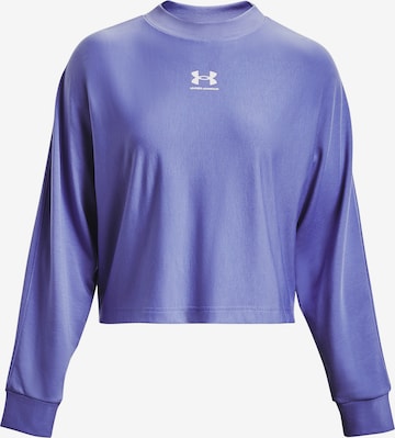 UNDER ARMOUR Performance Shirt 'Rival' in Blue: front