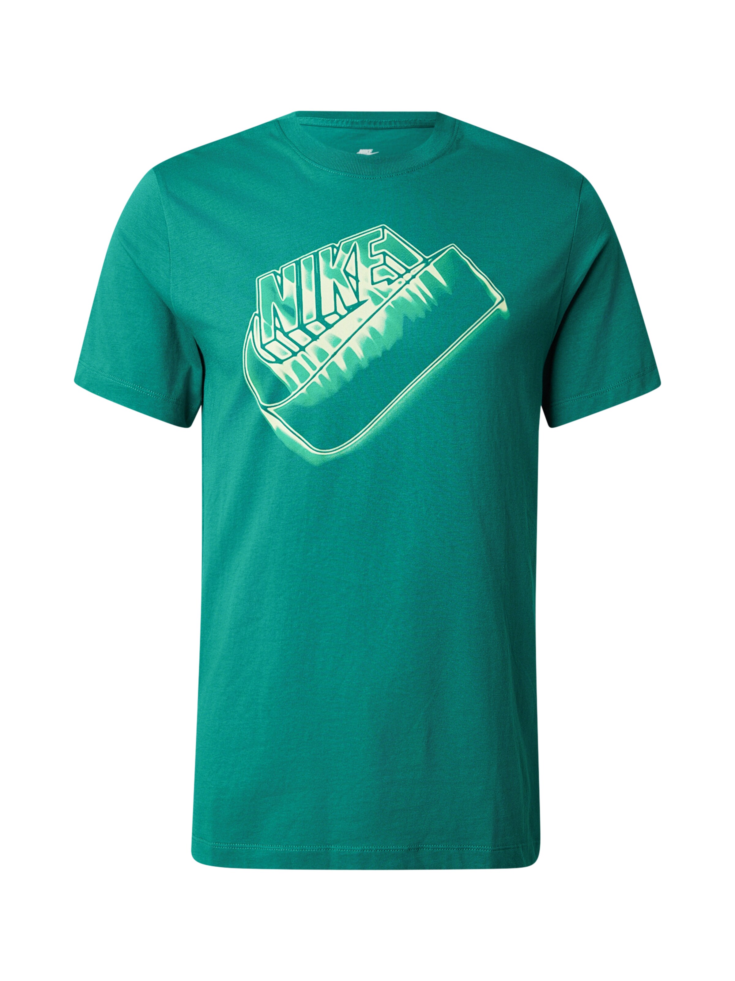 Nike Sportswear T-Shirt 'FUTURA' in gelb / smaragd, Produktansicht