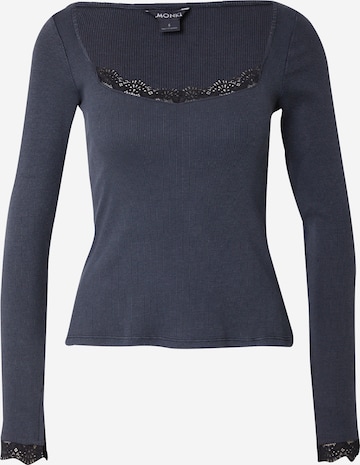 T-shirt Monki en gris : devant