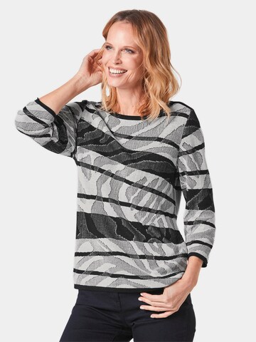 Goldner Pullover in Schwarz
