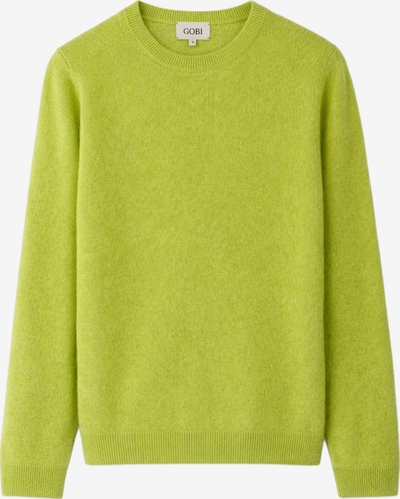XS dydžio Megztinis 'Women's Essential Cashmere Crewneck Sweater' iš GOBI Cashmere, spalva – žaliosios citrinos spalva, Prekių apžvalga