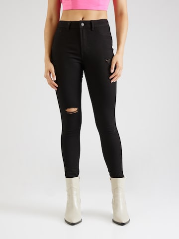 JDY Skinny Jeans 'TULGA' in Zwart: voorkant