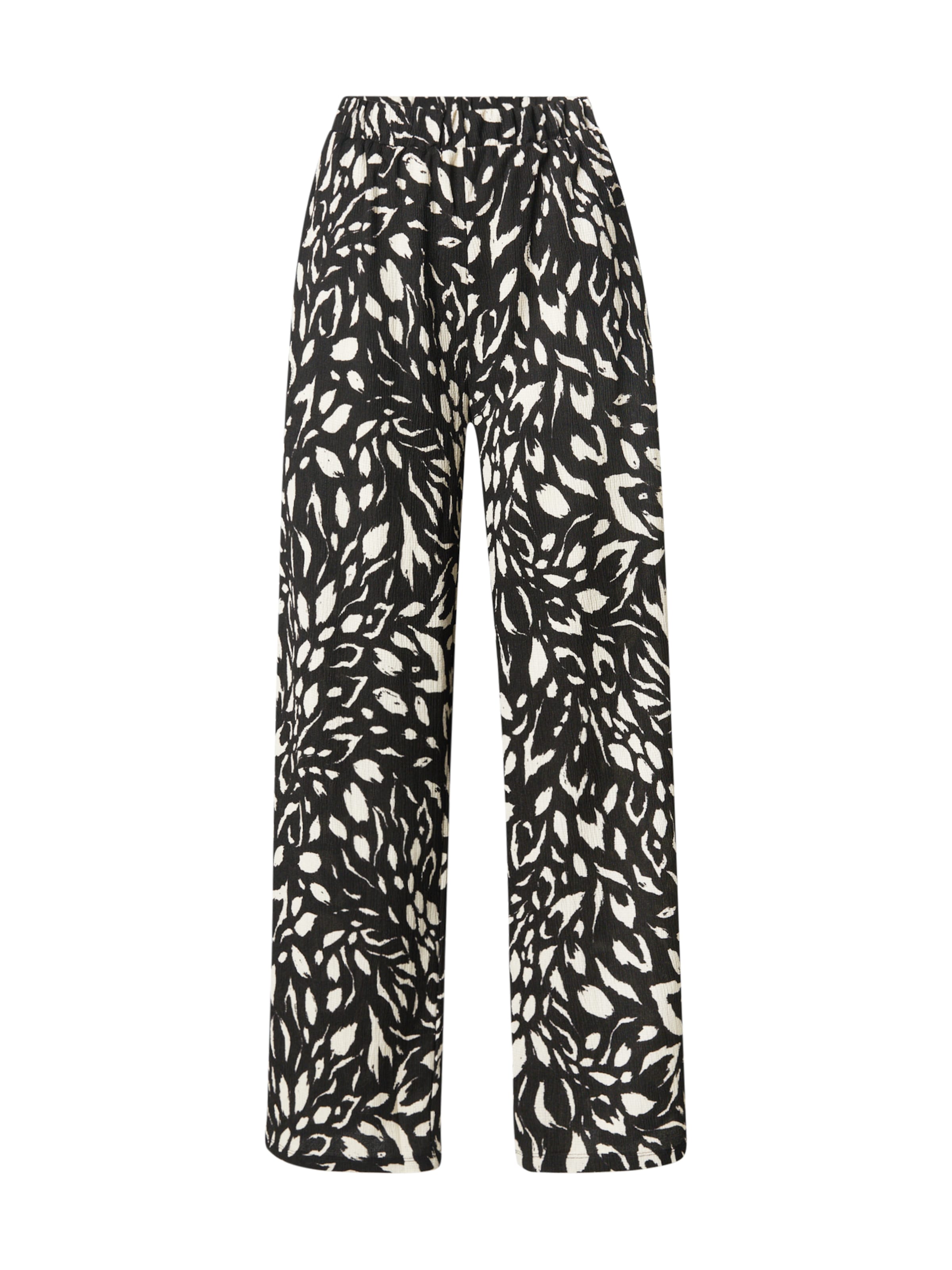 ABOUT YOU Loosefit Nadrág 'Mimi' - fekete: elől