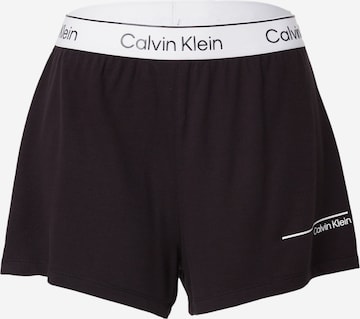 Calvin Klein Swimwear Loosefit Badeshorts 'Meta Legacy' in Schwarz: predná strana