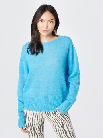 120% Lino Sweater in Blue: front