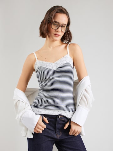 HOLLISTER Топ в синьо: отпред