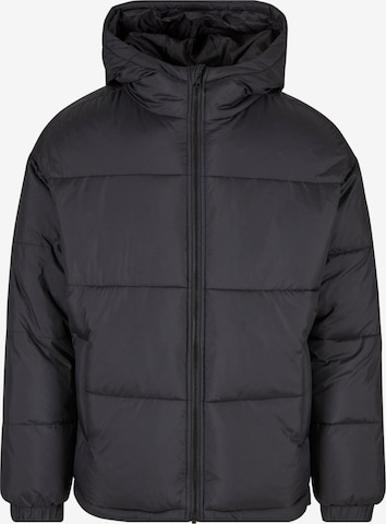 Urban Classics Winterjas in Zwart: voorkant