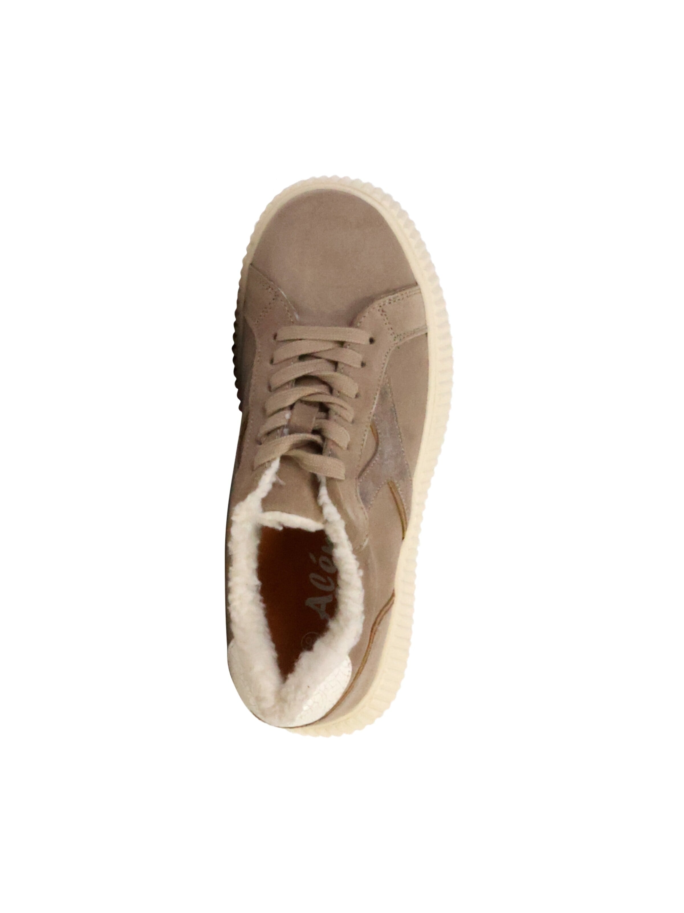 Chaussure de sport à lacets 'Alénoa-Sneaker aus Leder' The Divine Factory en marron