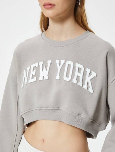 Koton Sweatshirt in Grey / White, Item view