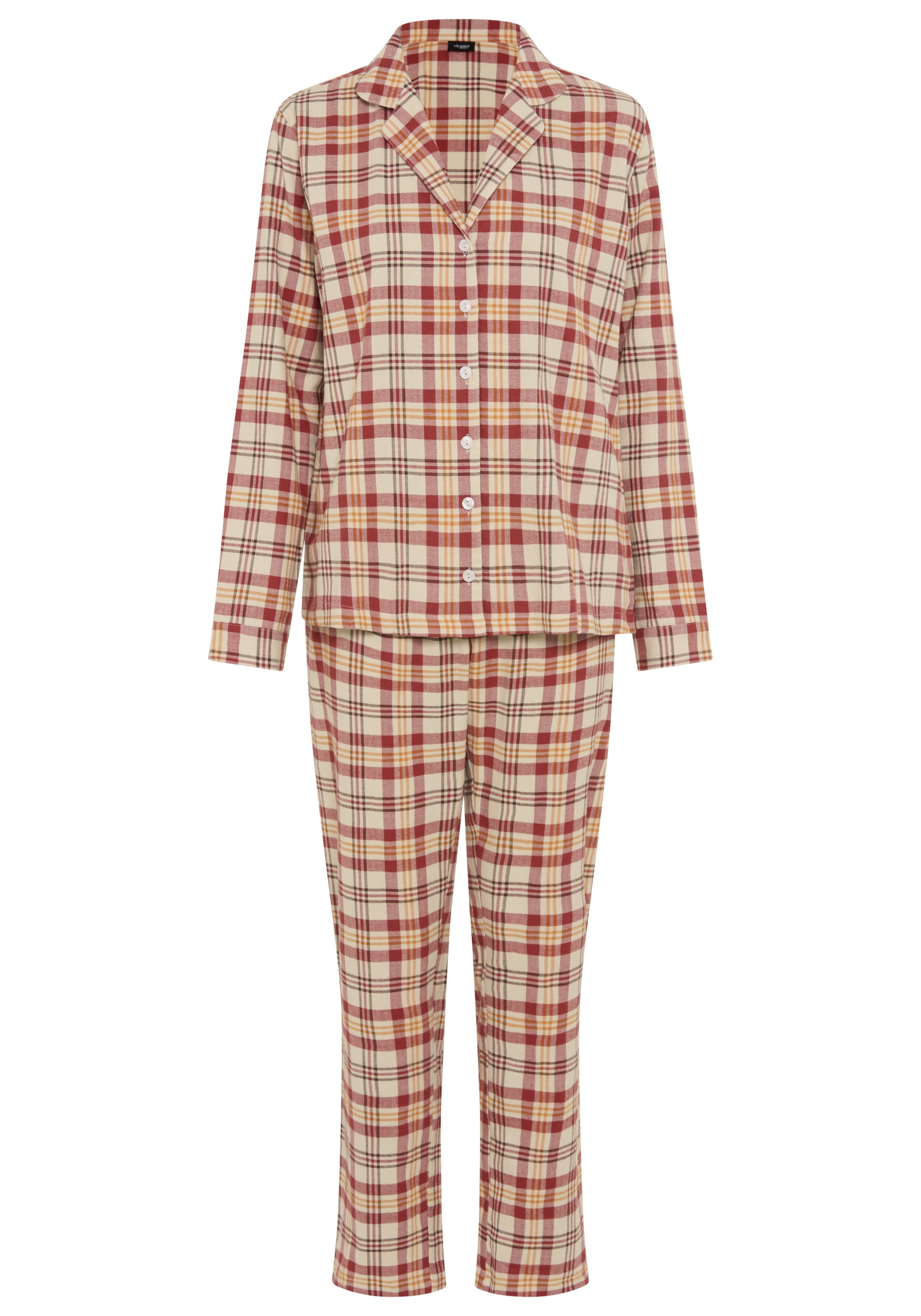 VIVANCE - Pijama en rojo: frente