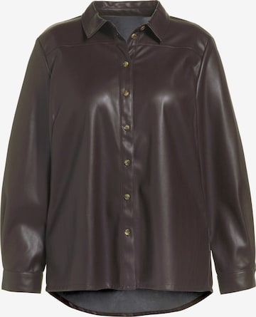 Ulla Popken Blouse in Bruin: voorkant