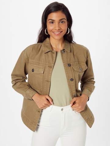 Urban Classics Between-Season Jacket in Green: front