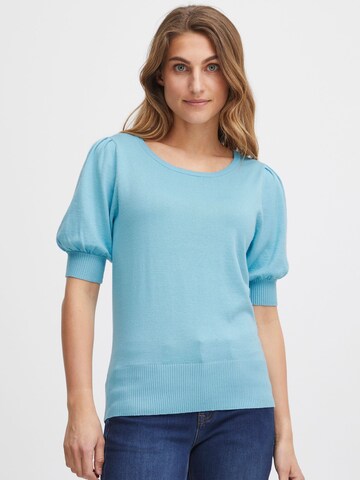 Fransa Sweater ' Zubasic ' in Blue: front