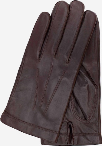 Gretchen Full Finger Gloves ' Trio' in Brown: front