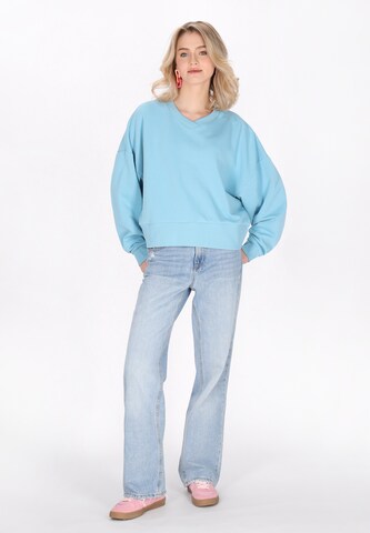 MYMO - Sweatshirt 'Back To School' em azul
